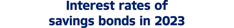 Interest rates of savings bonds in 2023